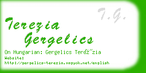 terezia gergelics business card